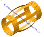 Hinged type bow spring centralizer